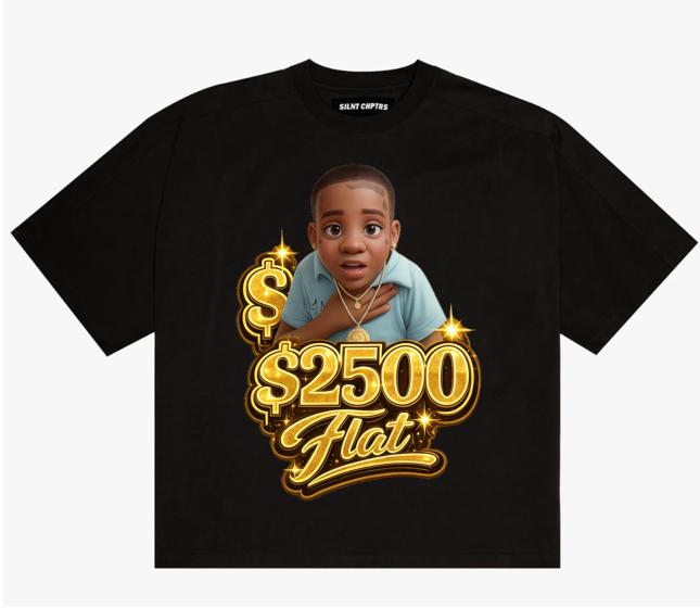 $2500 Flat graphic Oversize Tee